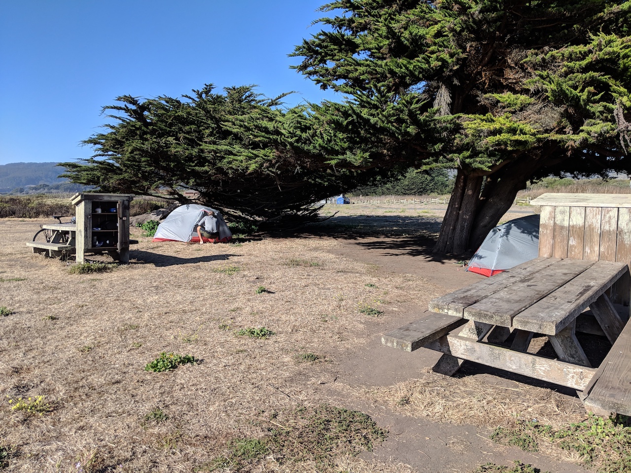 Bike & Hike campground in Half Moon Bay