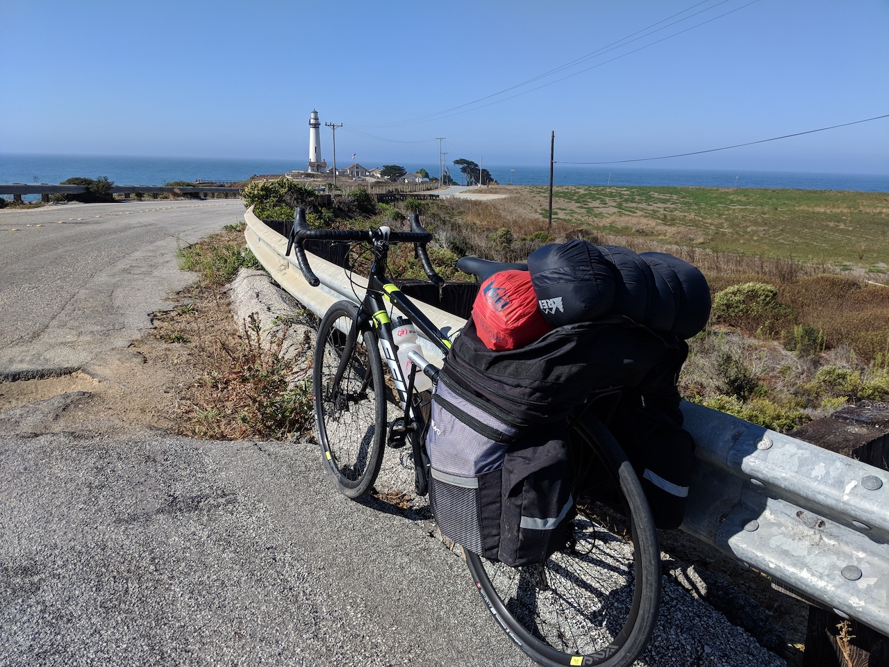 My bike with all my gear in panniers.