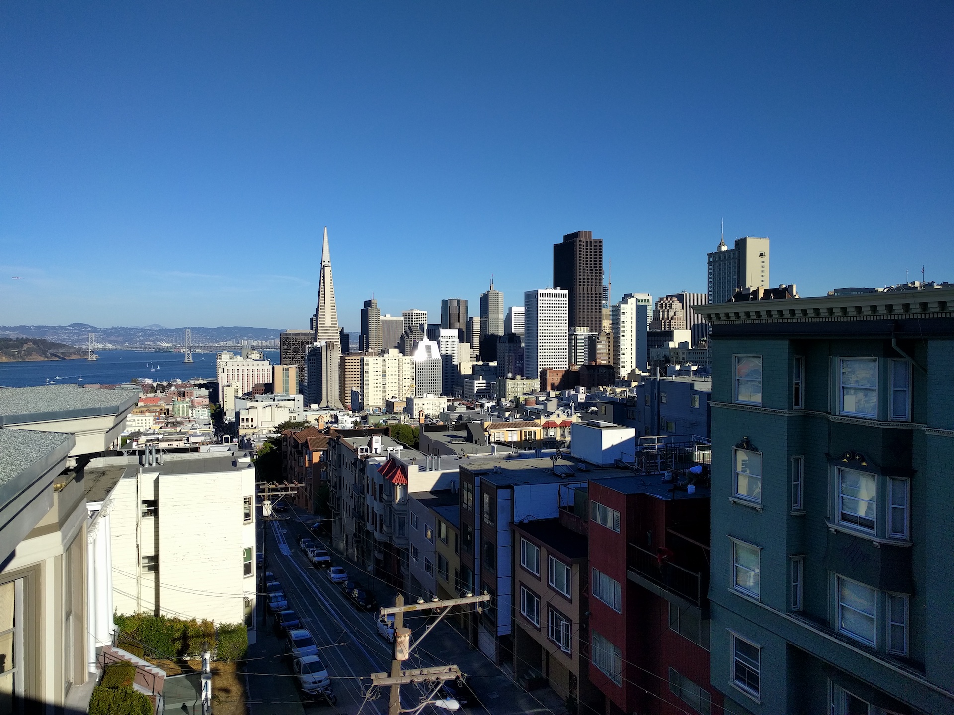 View of Transamerica Pyramid from Nob Hill, San
Francisco